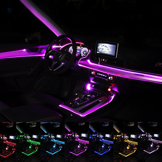 Ambient Light Modified Car Interior Cool Light